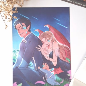 Rhys Feyre and Nyx Art Print, Acotar.