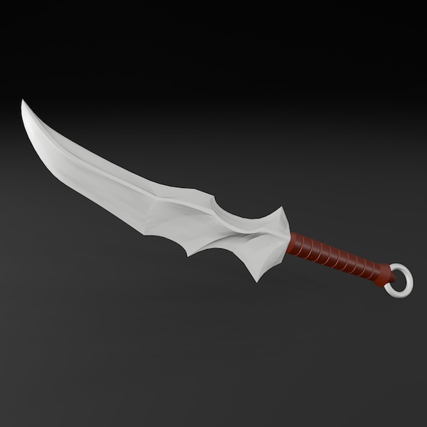 Vampire Dagger from Overlord - 3D Model For 3D Printing - STL OBJ STEP Formats