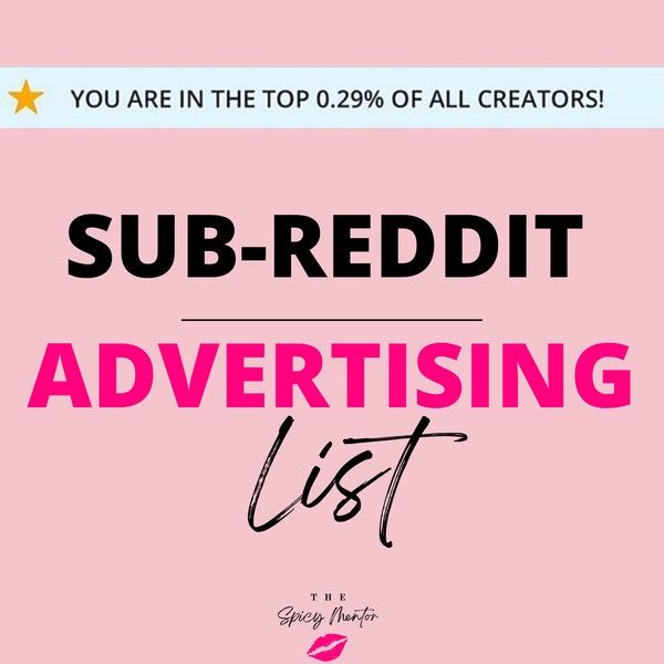 Unleash Your OnlyFans Potential with Reddit! | Adult Creator's Reddit List for OnlyFans, Fansly, Cam Girl, Domme