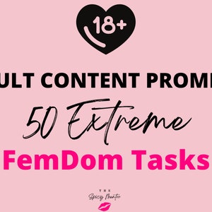 50 Engaging FemDom Tasks | Domination | Boost Your Adult Industry with Exciting Humiliation Tactics | OnlyFans, Twitch, Camgir and Fansly