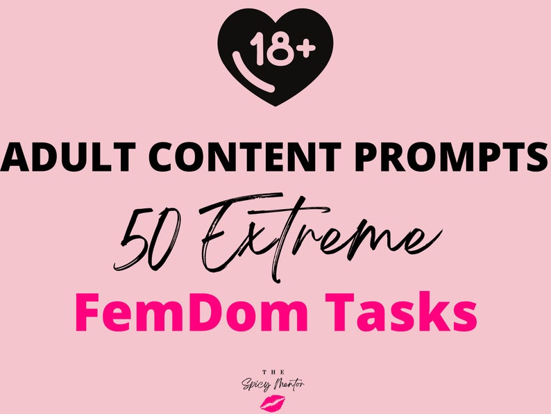 50 FemDom Tasks | Domination| Adult Industry Humiliation FemDom | Onlyfans S*xting | Twitch Camgirl Snapchat Fansly S*xting 