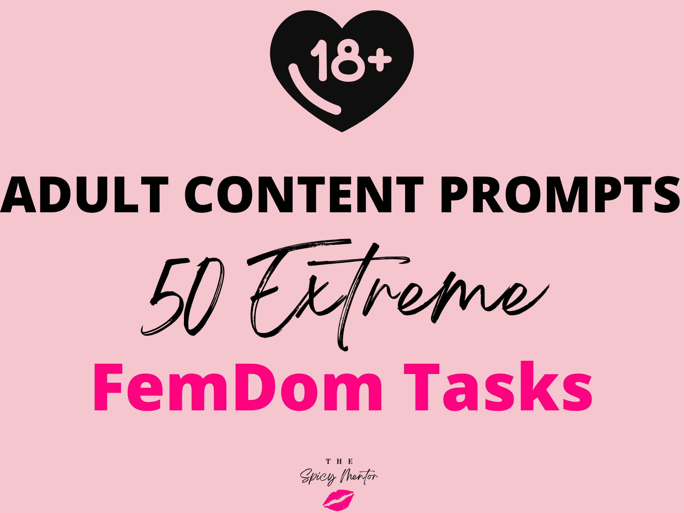 50 Femdom Tasks Domination Adult Industry Humiliation Etsy Ireland