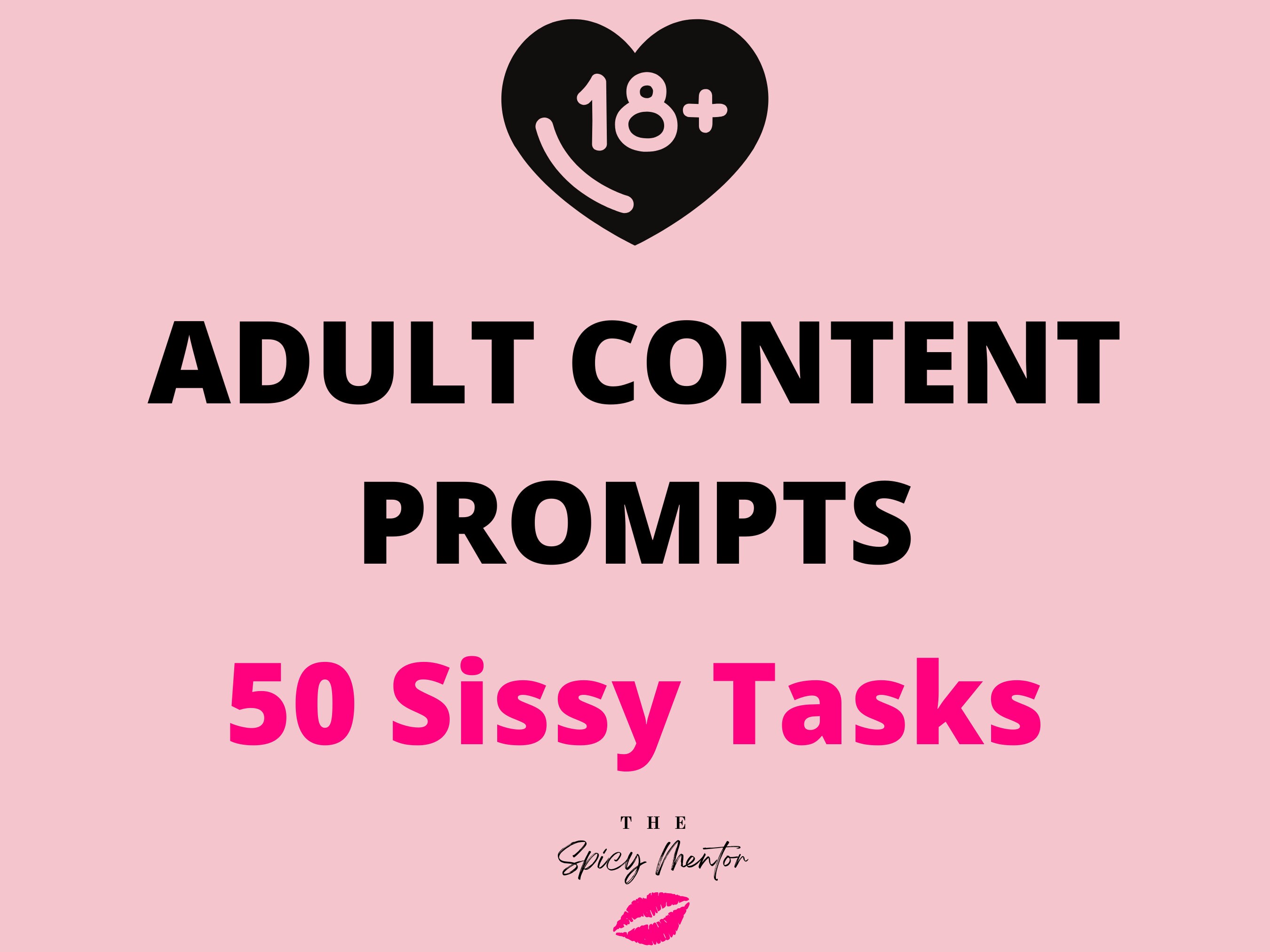 50 Sissy Tasks Domination Adult Industry Humiliation Femdom Etsy New 