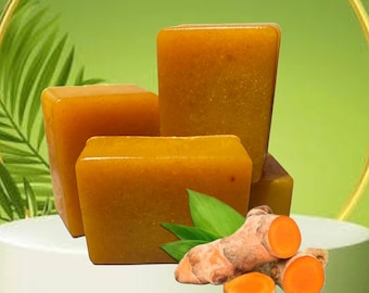 Turmeric Soap with Gram and Rice Flour Facial Soap Bar|| Sea Moss Soap ||Natural Glycerin Soap Bar|| Handmade