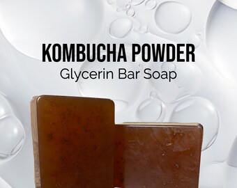 Kombucha Handmade Soap| Natural Sea Moss Glycerin Soap Bar (5oz)