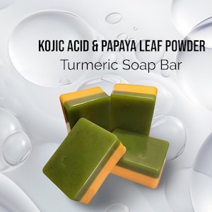Kojic Kurkuma Papaya Seife: Natürliche Glycerin Teint Bar