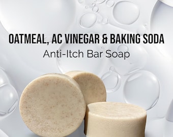 Oatmeal Anti-Itch Handmade Soap| Natural Skincare| Glycerin Soap Bar| (4oz)