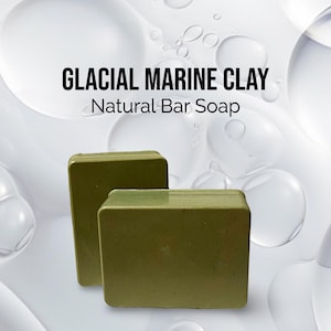 Glaziale Meereserde-Seife: Shea-, Mango- & Kakaobutter, handgemacht 150 ml