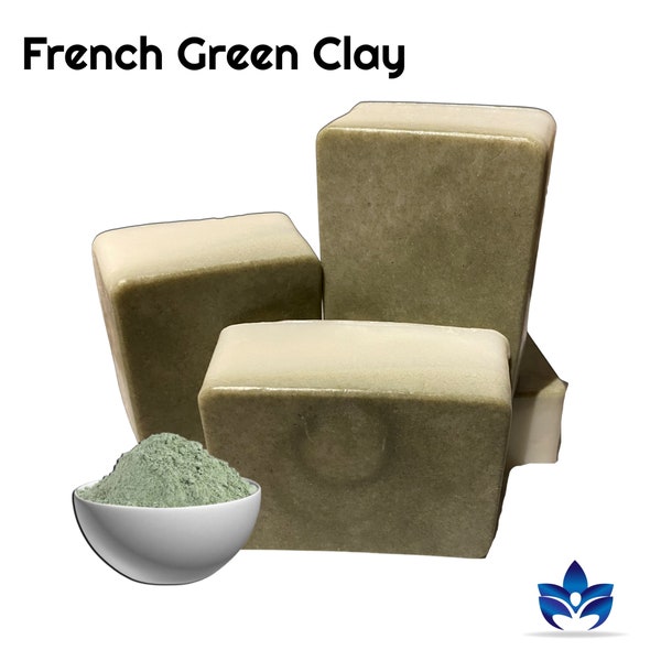 French Green Clay Natural Facial Soap|| Glycerin Soap Bar (SPECIALTY SOAP)