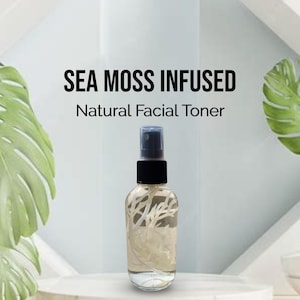 Witch Hazel & Aloe Vera Juice Infused with Sea Moss Facial Toner “HANDMADE”