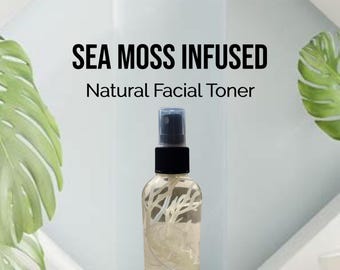 Witch Hazel & Aloe Vera Juice Infused with Sea Moss Facial Toner “HANDMADE”
