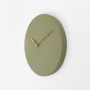 Green Wall Clock, Nordic Home Decor, Modern Minimalist & Unique ...