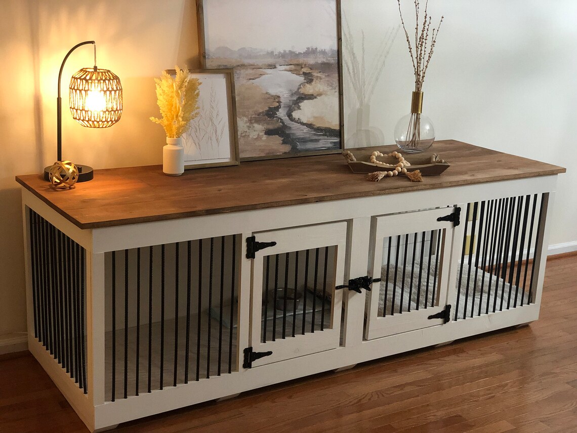 View of Custom Farmhouse Style Dog Kennel/house - Etsy