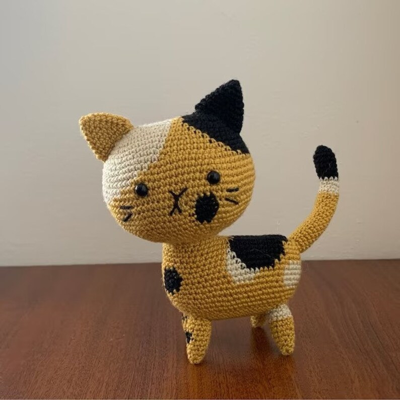 Digital Calico Cat Crochet Pattern Cute Crochet Pattern Etsy