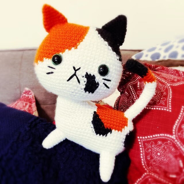 Digital Calico Cat Crochet Pattern Cute Crochet Pattern Etsy