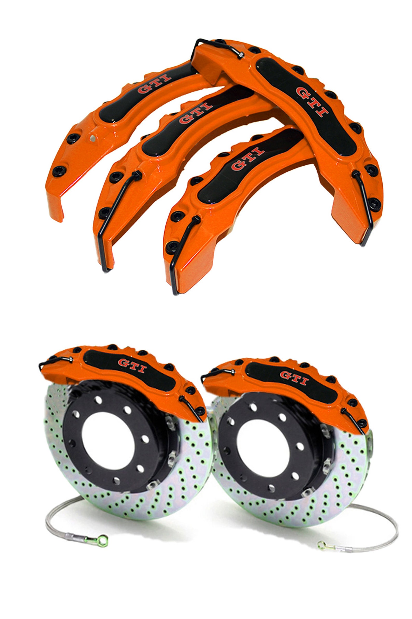 Gti Orange Brake Caliper Covers / Car Accessories Etsy