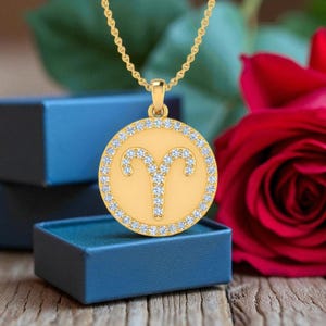 Diamond Necklace, Zodiac Jewelry, Astrology Zodiac Sign Necklace, Horoscope Gift, zodiac birthday gift, Christmas gifts for her, Halloween