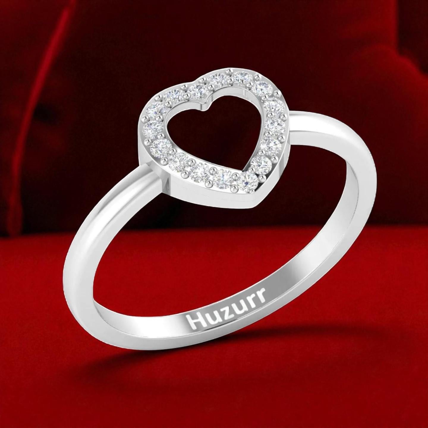 ジュエリー様 ゴールドハートリング、ダイヤモンドプロミスリング、オープンハート