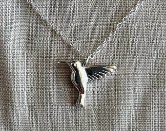 Hummingbird pendant, 925 Sterling silver