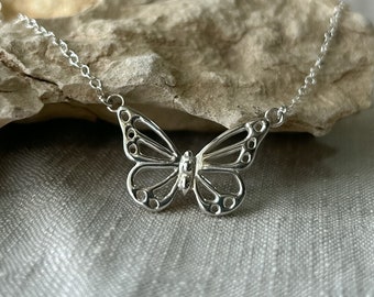 Butterfly necklace, 925 sterling silver