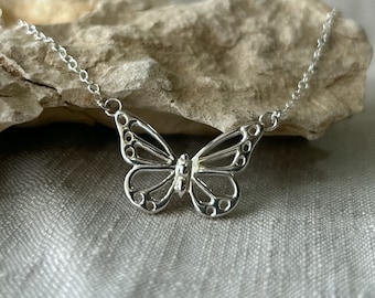 Butterfly pendant, 925 Sterling silver