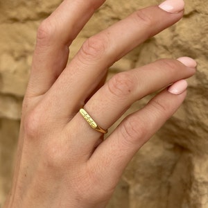 Olive branch ring, 14K solid gold image 6