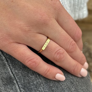 Olive branch ring, 14K solid gold image 5