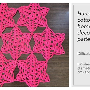 Handmade crochet doily pattern Pdf in English (DOWNLOAD)