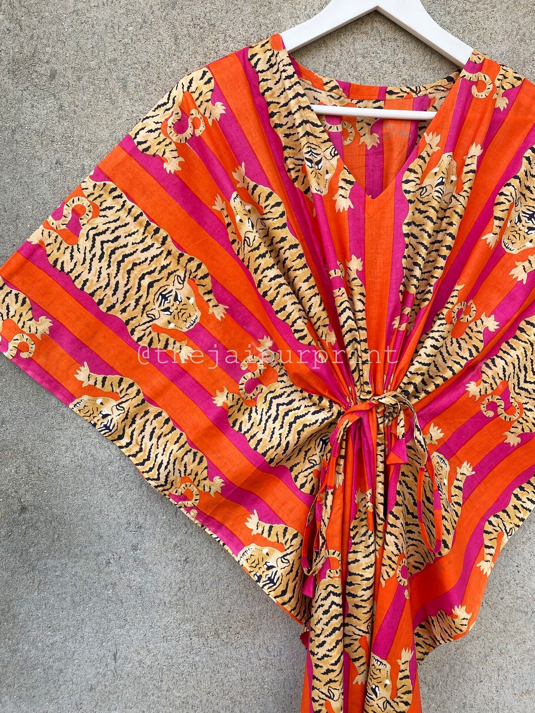 Animal Print Kaftan Indian Soft Cotton Caftan Maxi Dress Etsy