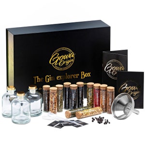 Coffret à gin comprenant de l'alcool biologique pour fabriquer votre propre gin Set à gin fabriqué en Autriche Livre électronique gratuit de 140 pages sur le gin Cadeau pour femme et homme image 1