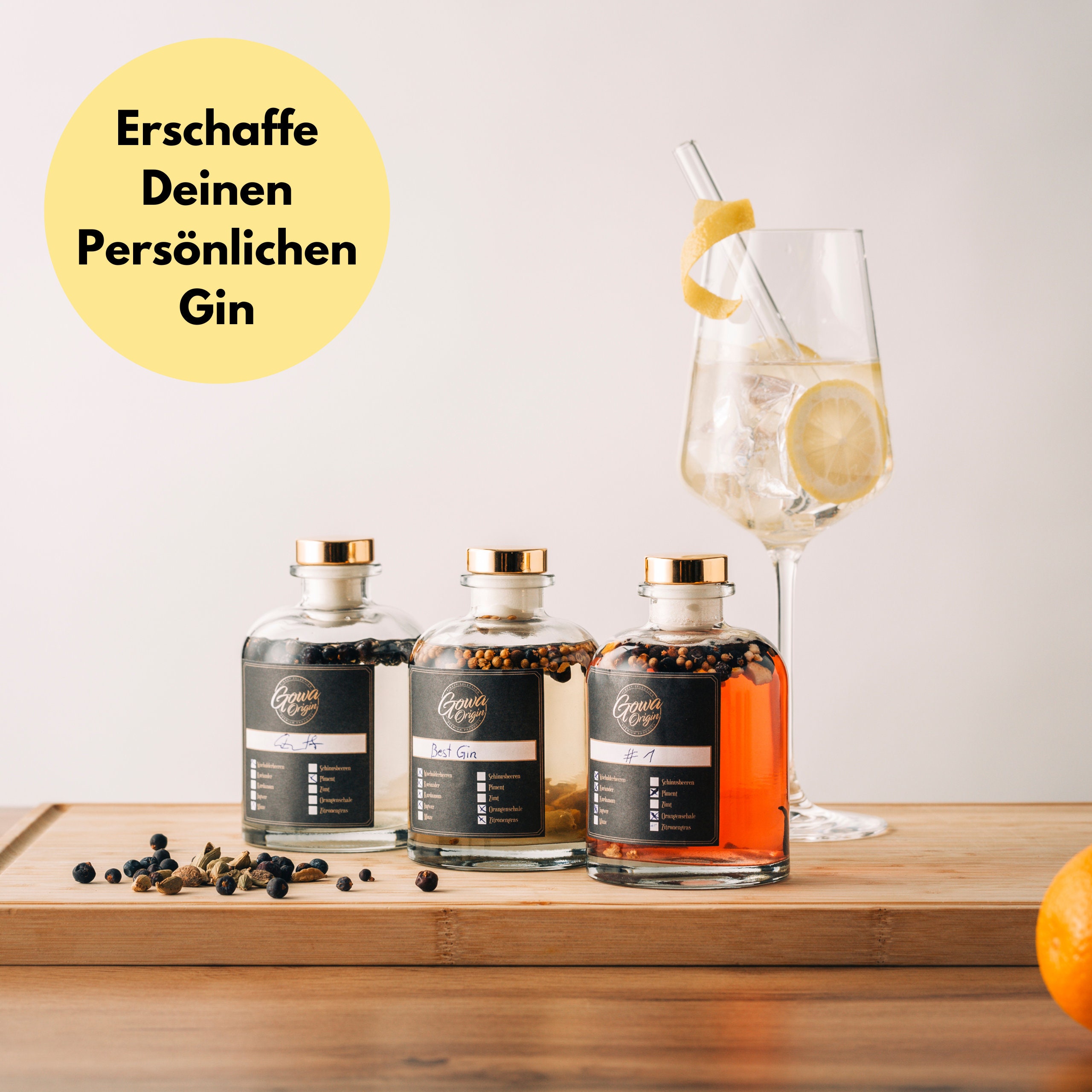Komplettes Gin Kit zum Gin selber machen XXL Gin Set Made in Etsy.de
