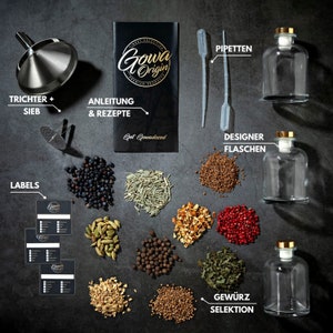 Gin kit to make your own gin including organic alcohol Gin Set Made in Austria Free 140-page Gin e-book Gift for woman & man image 2