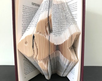 FISH Book Folding Pattern. DIY Home Decor Book Art Template (Printable Digital Download)