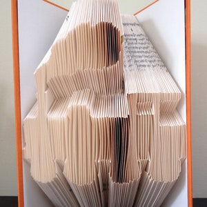 Toy Train Engine Book Folding Pattern: DIY Book Art Template (PDF)