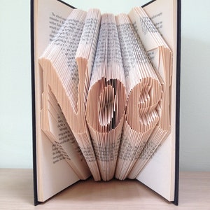 NOEL Book Folding Pattern. Instant Download. Simple Pattern with Tutorial. Video Instructions. Make Your Own Book Folding Gift. Printables