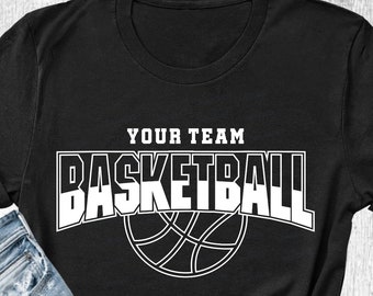 Basketball Team svg, Player Template, Basketball Mom svg, Basketball Shirt svg, Cut File, Iron On, Cricut, Silhouette, Eps Svg Png Dxf
