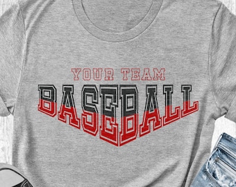 Baseball Team Logo SVG: Cricut Cut Files (Digital Download)