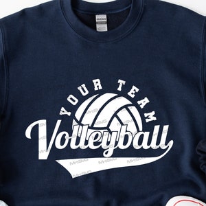 Volleyball Team Svg Png, College Volleyball Shirt Svg, Volleyball Player Svg, Volleyball Mom Svg, Volleyball Clipart, Volleyball Svg File