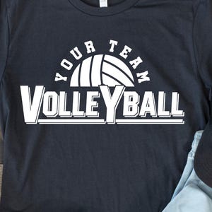 Volleyball Svg Png Dxf Eps, Volleyball Team Shirt Design, Volleyball Svg For Team, Silhouette, Volleyball Player Template, Your Team Name