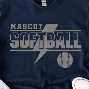 Softball Svg Png, Softball Team Svg, Softball Player Template, Softball Team Name, Softball Mascot Svg, Your Team Name, Softball Svg Design