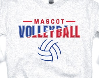 Volleybalteam SVG: ontwerpsjabloon shirt (digitale download)