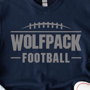 Wolfpack Football Svg, Wolfpack Png, Wolfpack Svg Download, Wolfpack Mascot, Cricut,  Sublimation, school football, Wolfpack Football Png