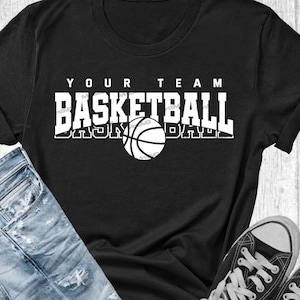 Basketball Team Svg, Team Shirts, Basketball Svg Designs, Cricut Cut Files, Silhouette, Basketball Shirt Svg, Basketball mom, Png Dxf Eps