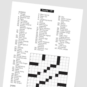 Roomy skirt style crossword clue online