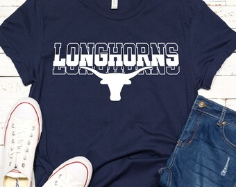 Longhorns Mascot SVG: Football Cheer Design (Digital Download)