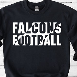 Falcons Football - Falcons Football Design - Svg Png Eps Dxf - Cricut - Silhouette - Falcon Football Logo -Mascot Team - Digital Download