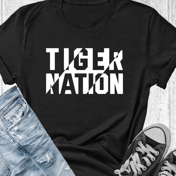 Tiger Nation Svg, Tiger Svg Png, Tiger Mascot Svg, Tiger School Team Svg, Tigers Shirt svg, Tigers Sport svg, Tiger Nation Png, nation svg