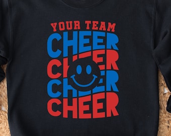 Cheer Team SVG: Cheerleader Shirt Design Template (Digital Download)