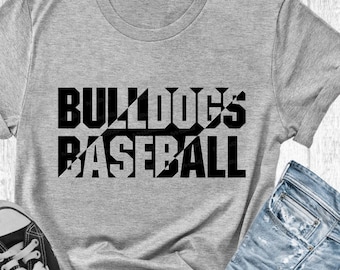 Bulldogs Baseball SVG PNG: Cricut & Silhouette Cut Files (Digital Download)