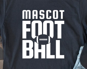 Football Team Mascot SVG: Cricut & Silhouette Cut Files (Digital Download)